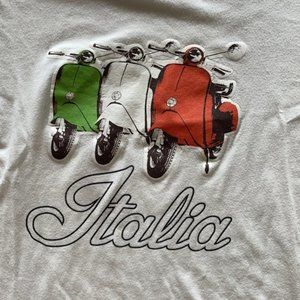 Unique Italia Motors Scooters graphic T-shirt Unisex shirt Women-Large Men-med